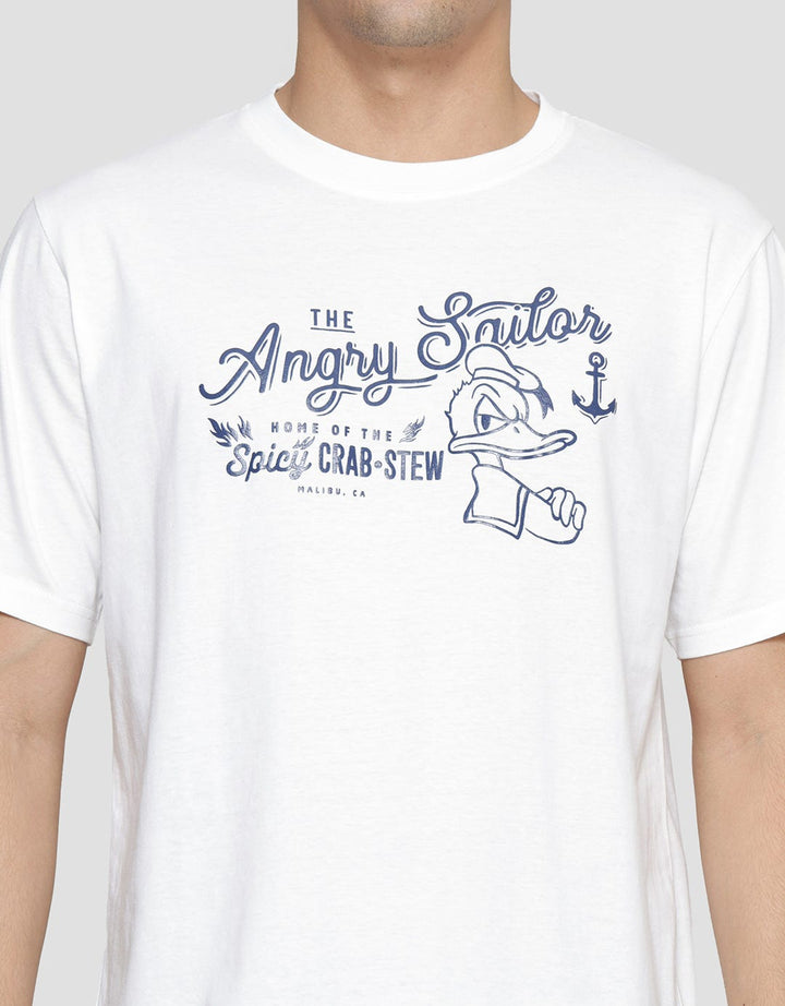 Disney Donald The Angry Sailor Kaos Lengan Pendek Pria