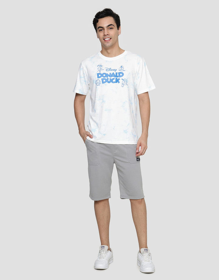 Disney Donald Duck Tie Dye Angry Face Kaos Lengan Pendek Pria