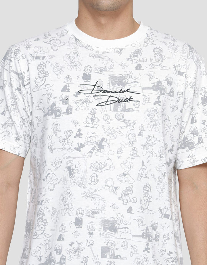 Disney Donald Duck In Actions Men's Short Sleeve T-Shirt