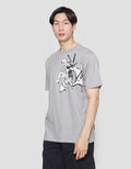 Marvel Deadpool X Wolverine Backprint Kaos Pria