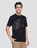 Marvel Captain America With Shield Outline Kaos Lengan Pendek Pria