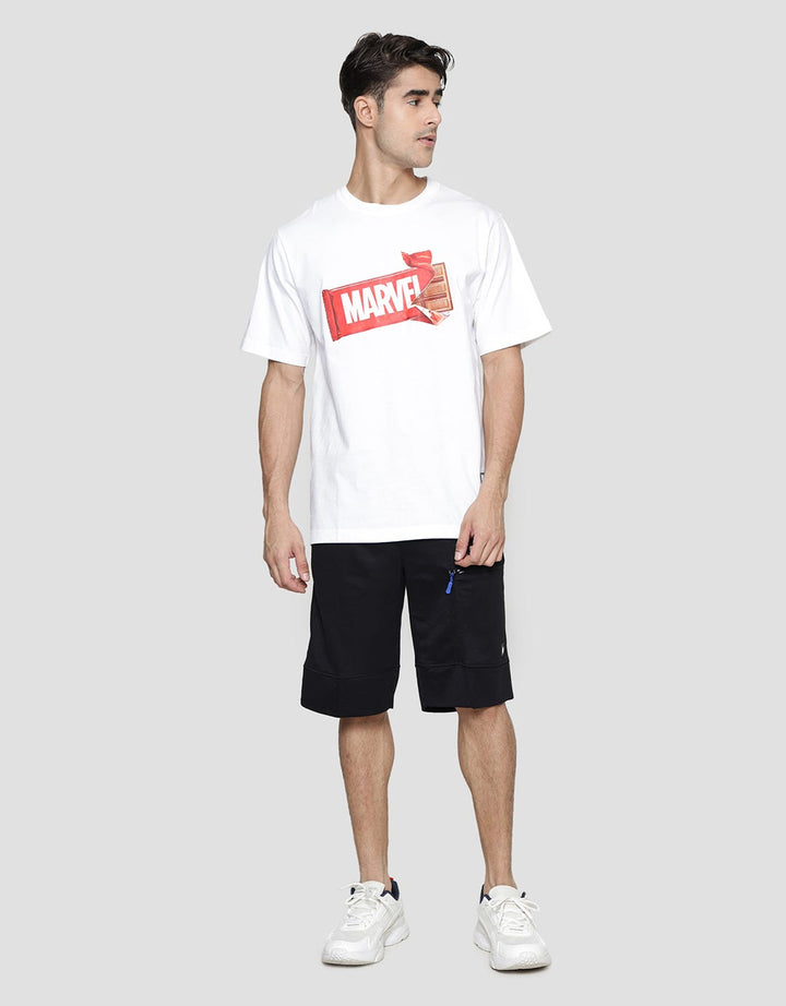 Marvel Chocolate Bar Kaos Lengan Pendek Pria