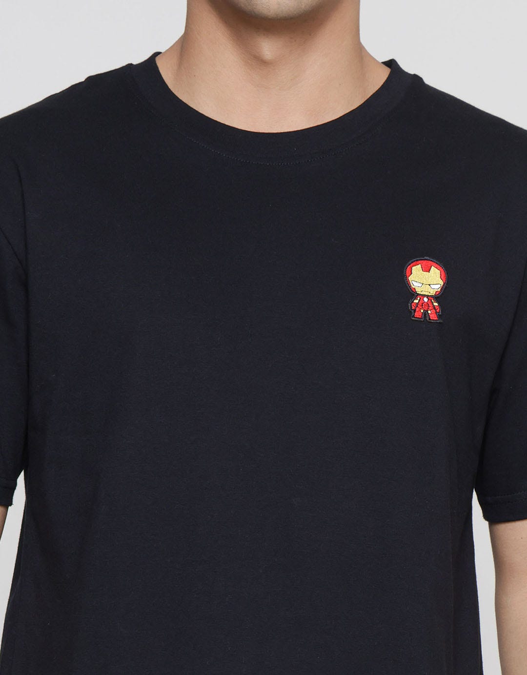 Marvel Patch Embro Iron Man Kaos Lengan Pendek Pria