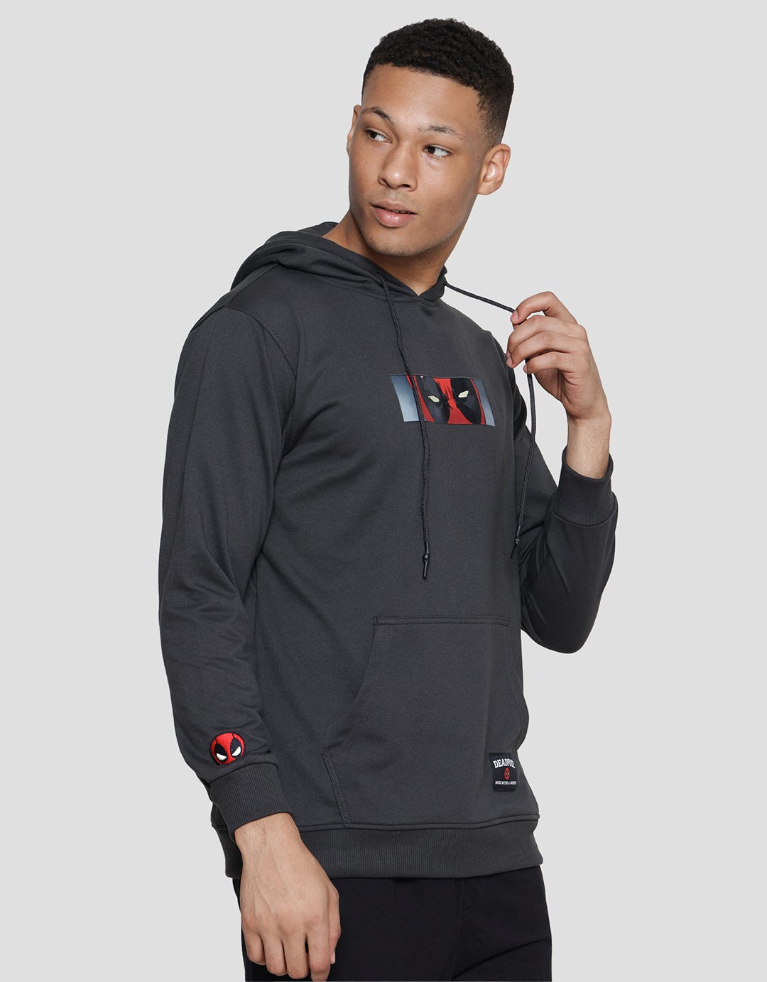 Marvel Hoodie Deadpool Eyes In Front Sweater Pria