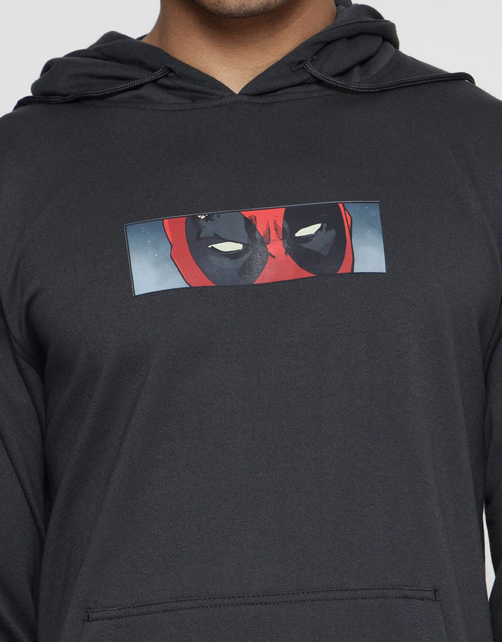 Marvel Hoodie Deadpool Eyes In Front Sweater Pria