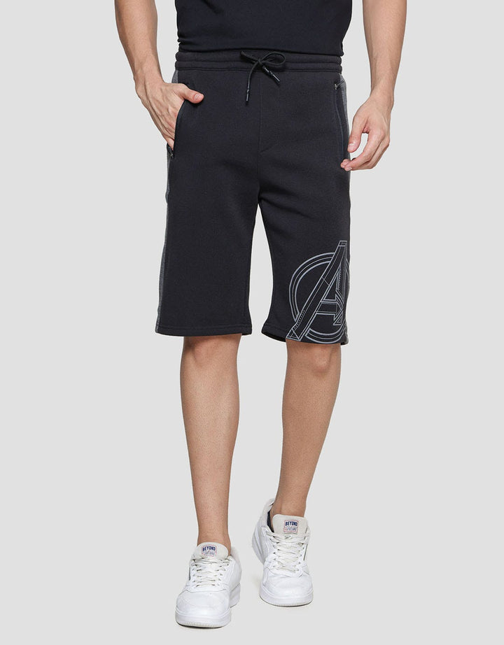Marvel Avengers Logo With Zipper Pendek Pria