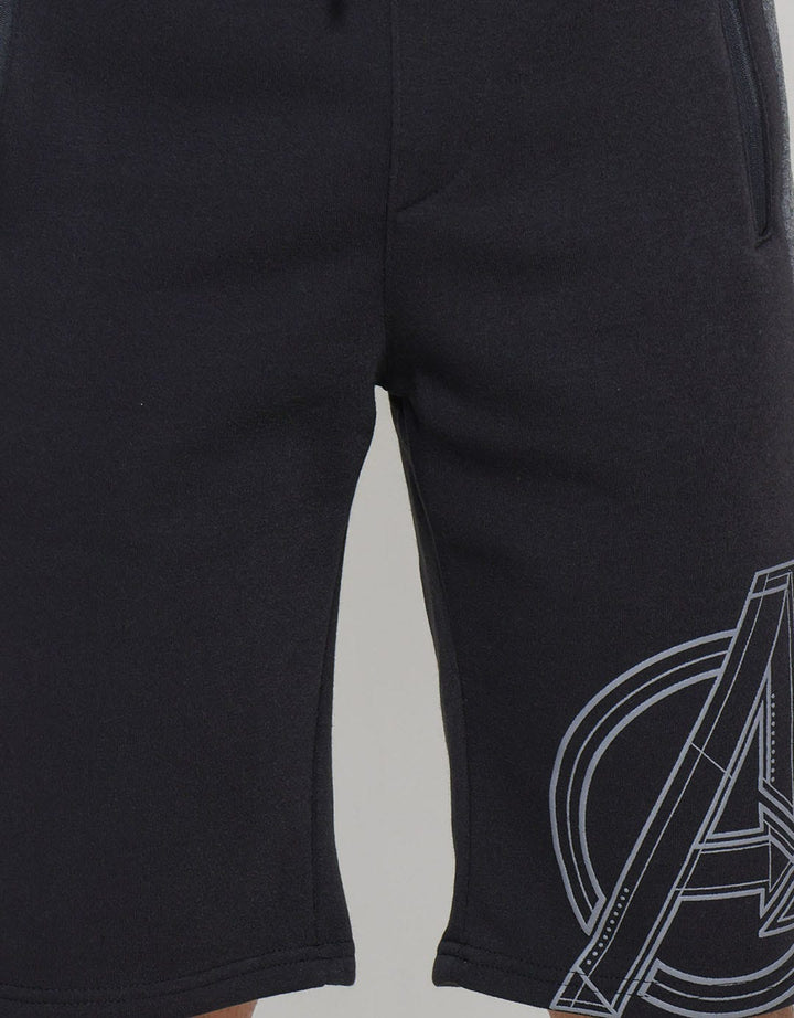 Marvel Avengers Logo With Zipper Pendek Pria