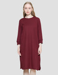 Connexion Waffle Midi Dress Wanita