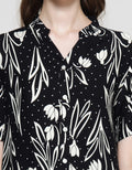 St. Yves Floral Dots Midi Dress Wanita