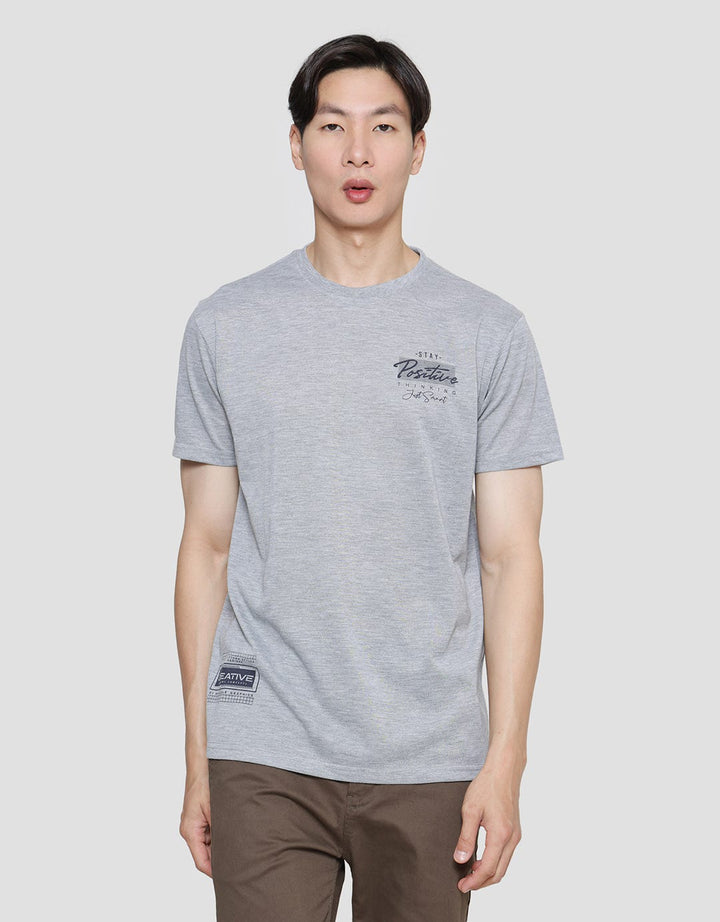 Anyday Print Stay Positive Men's Short Sleeve T-Shirt