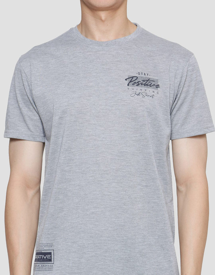 Anyday Print Stay Positive Men's Short Sleeve T-Shirt