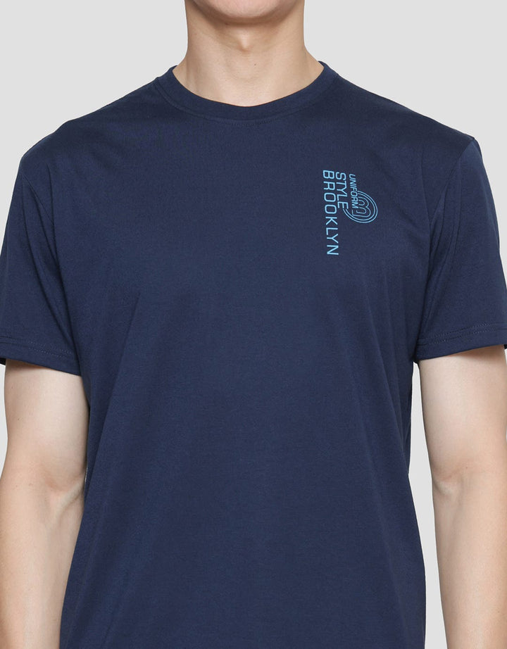 Anyday Graphic Print Uniform Kaos Lengan Pendek Pria
