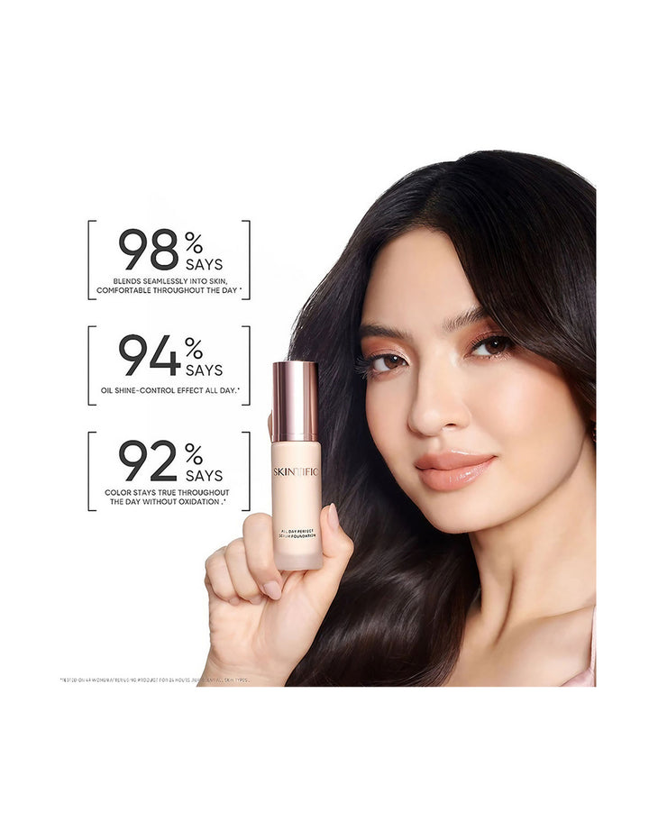 Skintific All Day Perfect Soft Matte Serum Foundation 02 Ivory