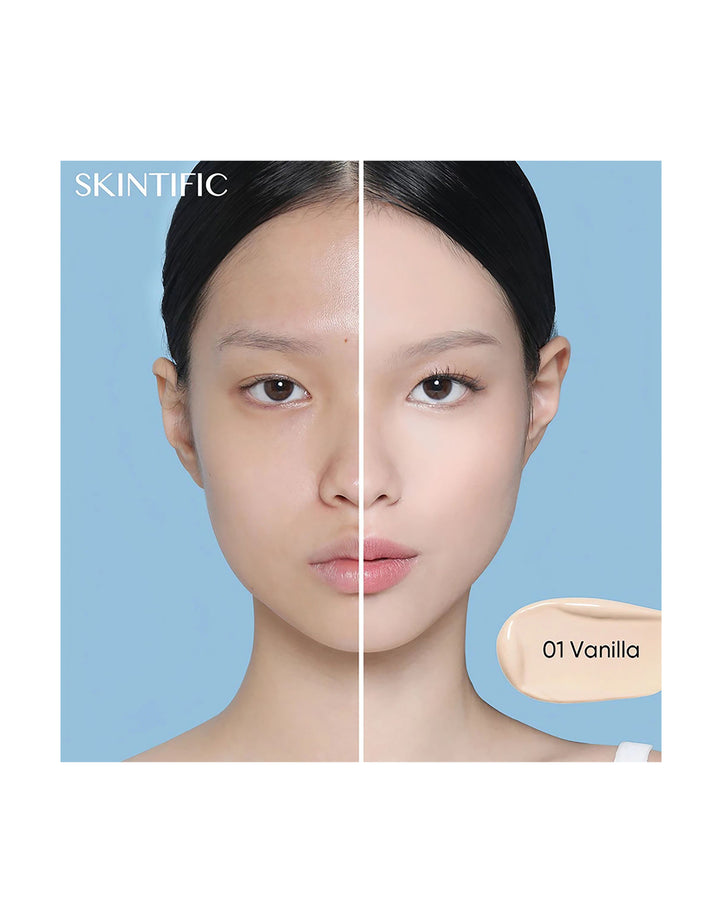 Skintific SPF35 PA++ Lightweight Cushion 01 Vanilla
