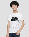 Star Wars Flocking Logo Print Boys T-Shirt