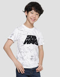 Star Wars Flocking Logo Print Boys T-Shirt