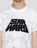 Star Wars Flocking Logo Print Boys T-Shirt