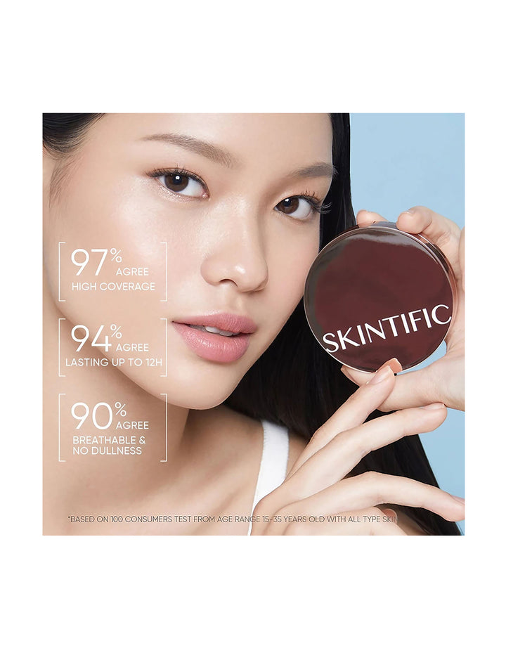 Skintific SPF35 PA++++ Lightweight Cushion Refill 01 Vanilla
