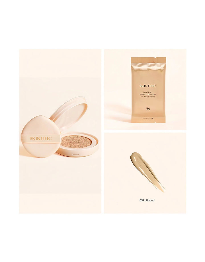 Skintific SPF 50 PA++++ Lightweight Cushion Refill 03A Almond