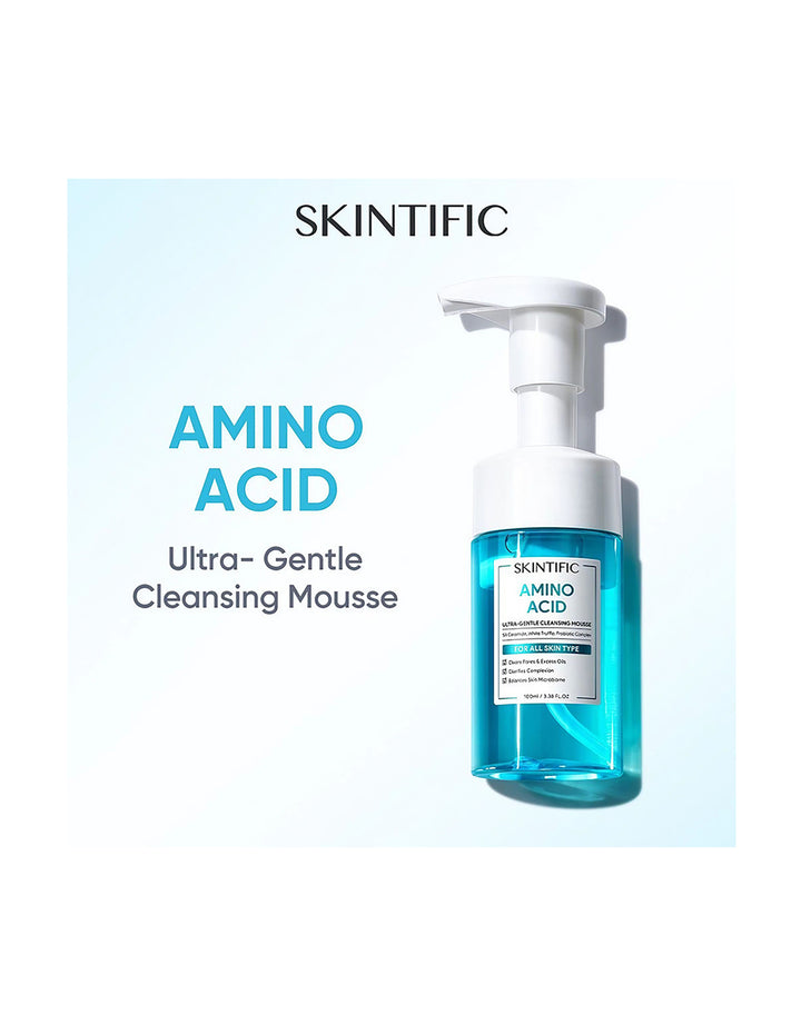 Skintific Amino Acid Ultra-Gentle 5X Ceramides Cleansing Mousse Cleanser 100ml