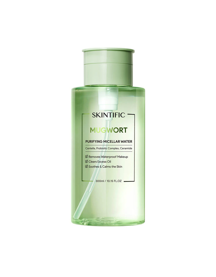 Skintific Mugwort Purifying Micellar Water Makeup Remover 300ml