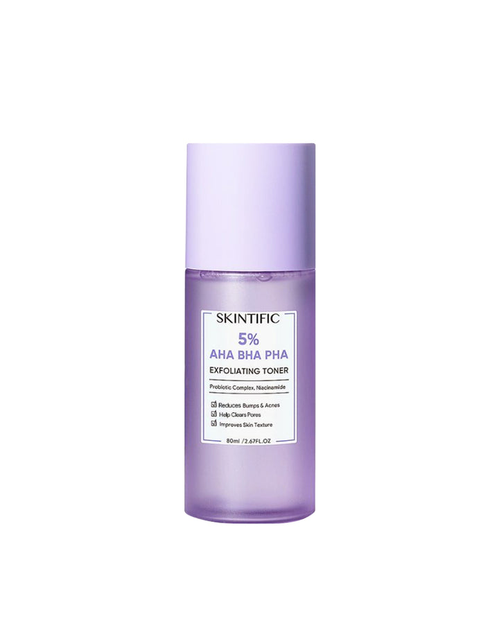 Skintific 5% AHA BHA PHA Exfoliating Toner - 80ml