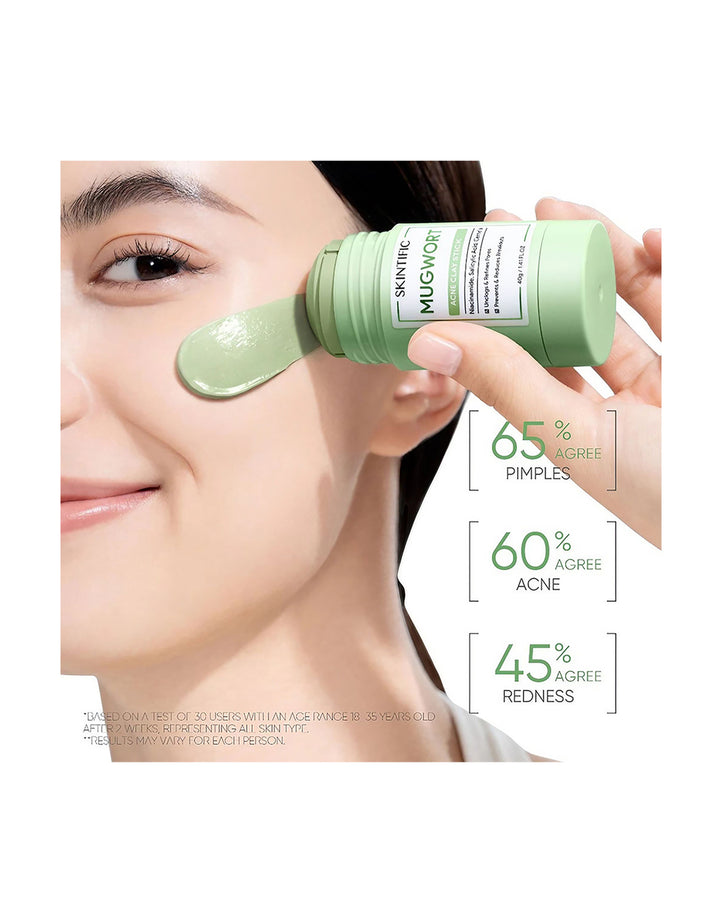 Skintific Mugwort Acne Deep Cleansing Clay Face Mask Stick 40g