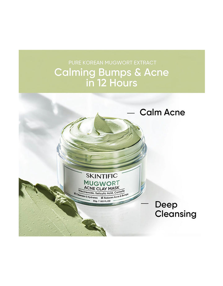 Skintific Mugwort Acne Relief Clay Mask 55g