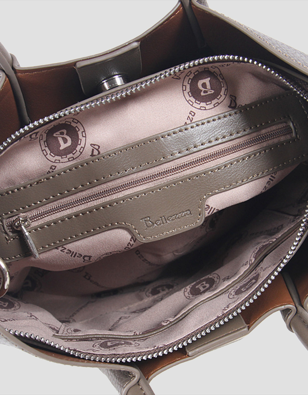 Bellezza Texture Solid Handbag Wanita