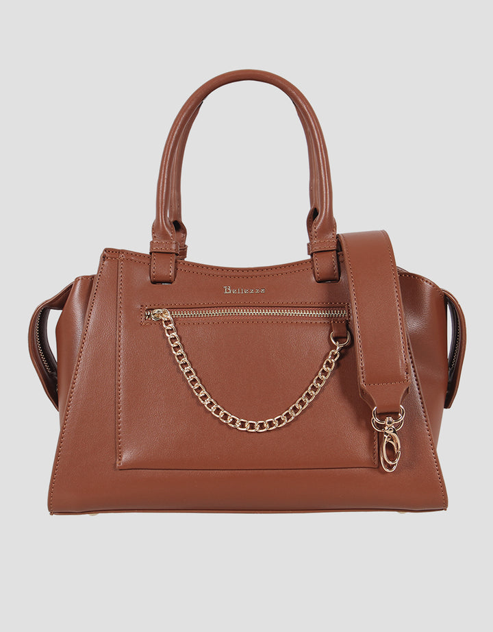 Bellezza Zipper With Chain Handbag Wanita