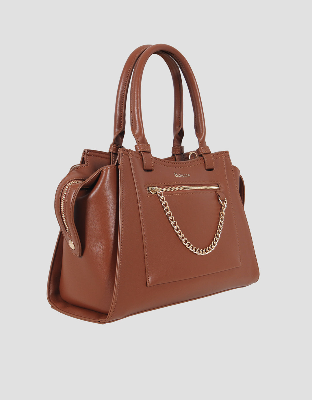 Bellezza Zipper With Chain Handbag Wanita