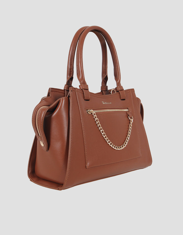 Bellezza Zipper With Chain Handbag Wanita