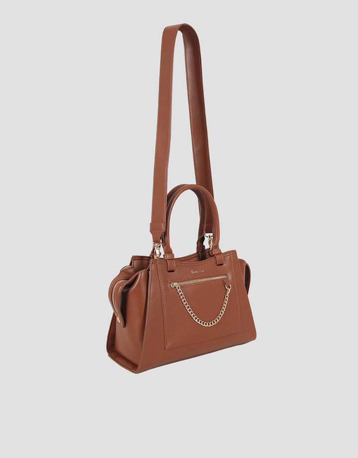 Bellezza Zipper With Chain Handbag Wanita