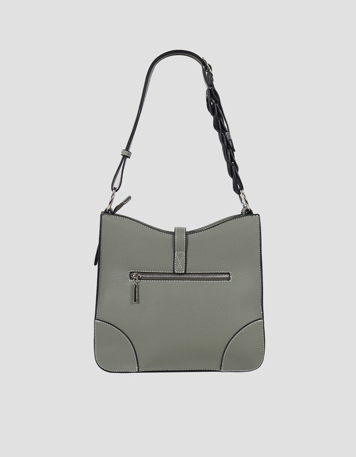 Bellezza Half Braid Strap Sling Bag Wanita