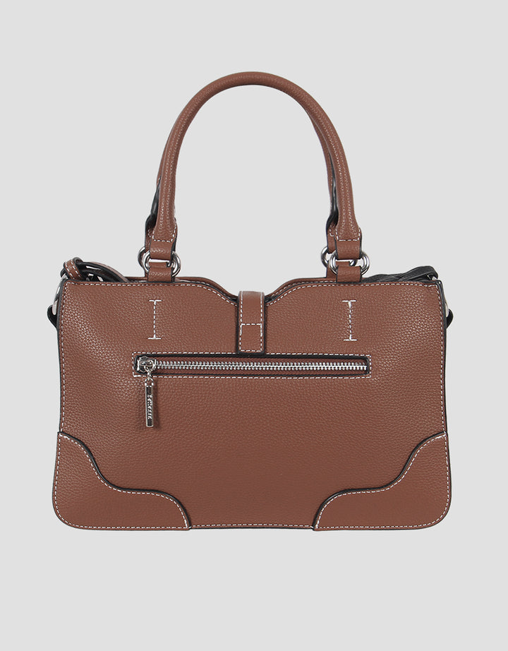 Bellezza Braid Strap Twist Lock Handbag Wanita