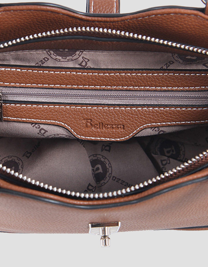 Bellezza Braid Strap Twist Lock Handbag Wanita