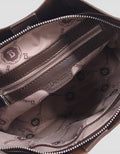 Bellezza Texture Solid Handbag Wanita