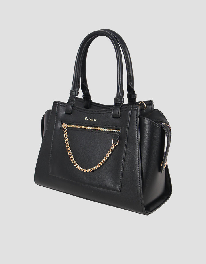Bellezza Zipper With Chain Handbag Wanita