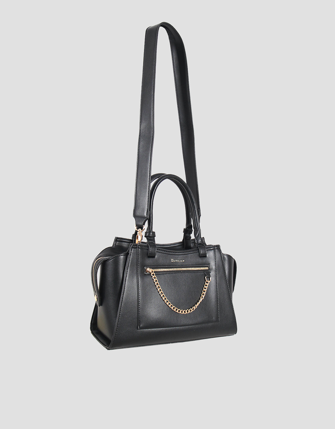 Bellezza Zipper With Chain Handbag Wanita