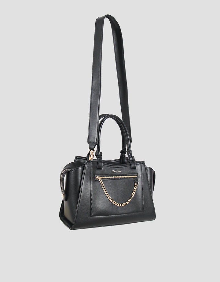 Bellezza Zipper With Chain Handbag Wanita