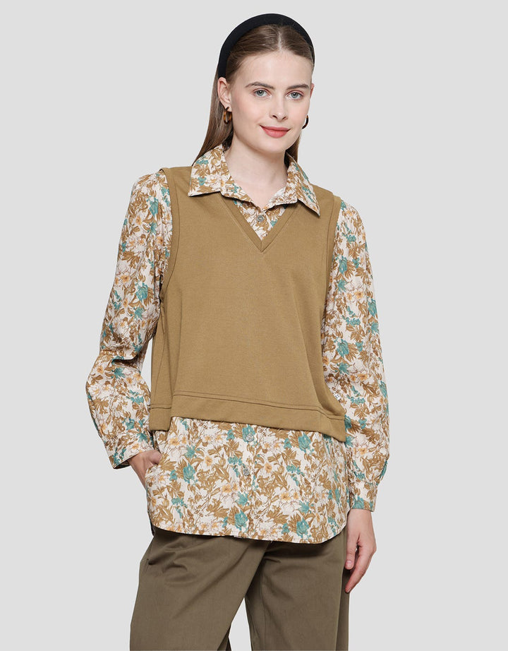 Expand Cha Women's Casual Blouse