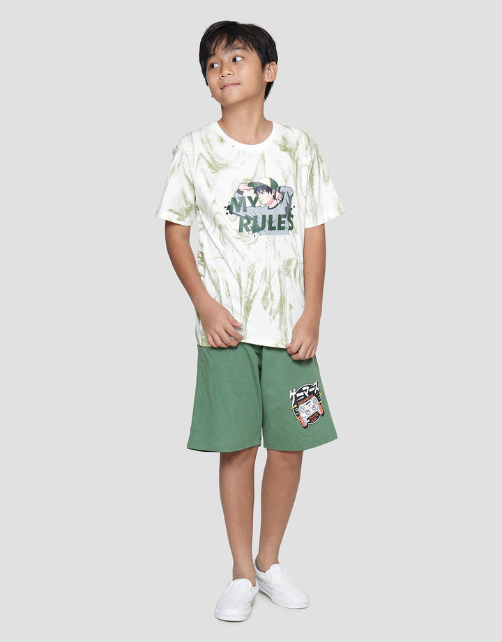 Nevada Abstract Anime Kaos Anak Laki-Laki