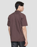 Stanley Adams Print Abstrak Regular Fit Kemeja Lengan Pendek Pria