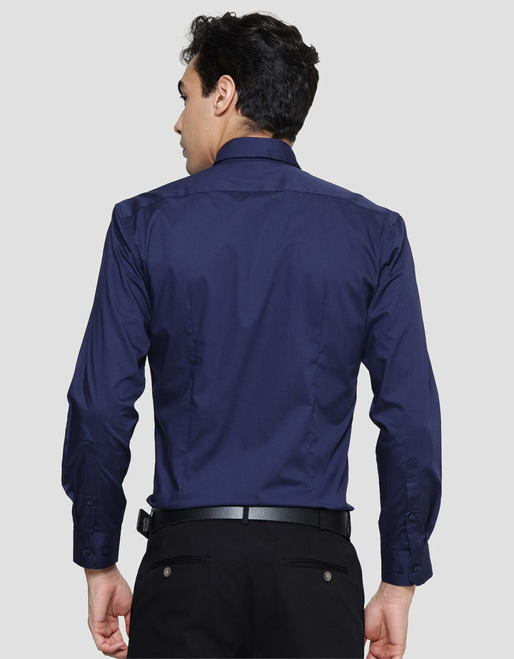 Stanley Adams Solid Slim Fit Kemeja Lengan Panjang Pria