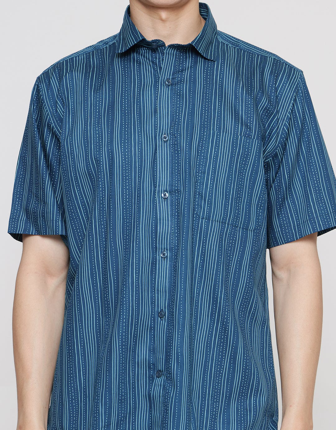 Stanley Adams Printed Regular Kemeja Pria