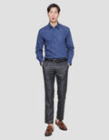 Stanley Adams Print Slim Fit Kemeja Lengan Panjang Pria