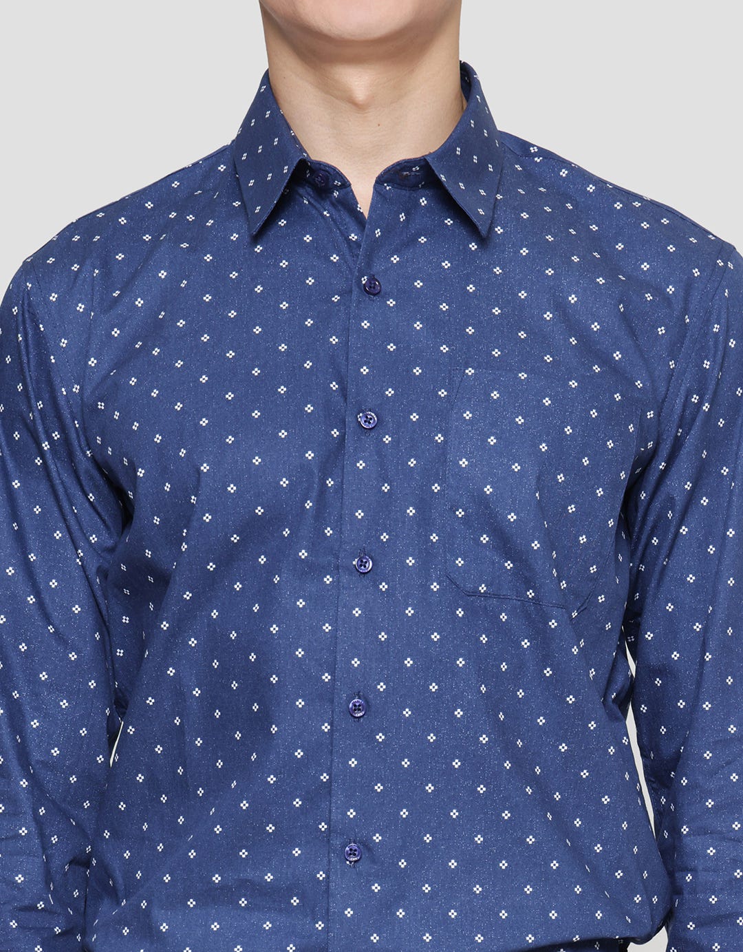 Stanley Adams Print Slim Fit Men's Long Sleeve Shirt