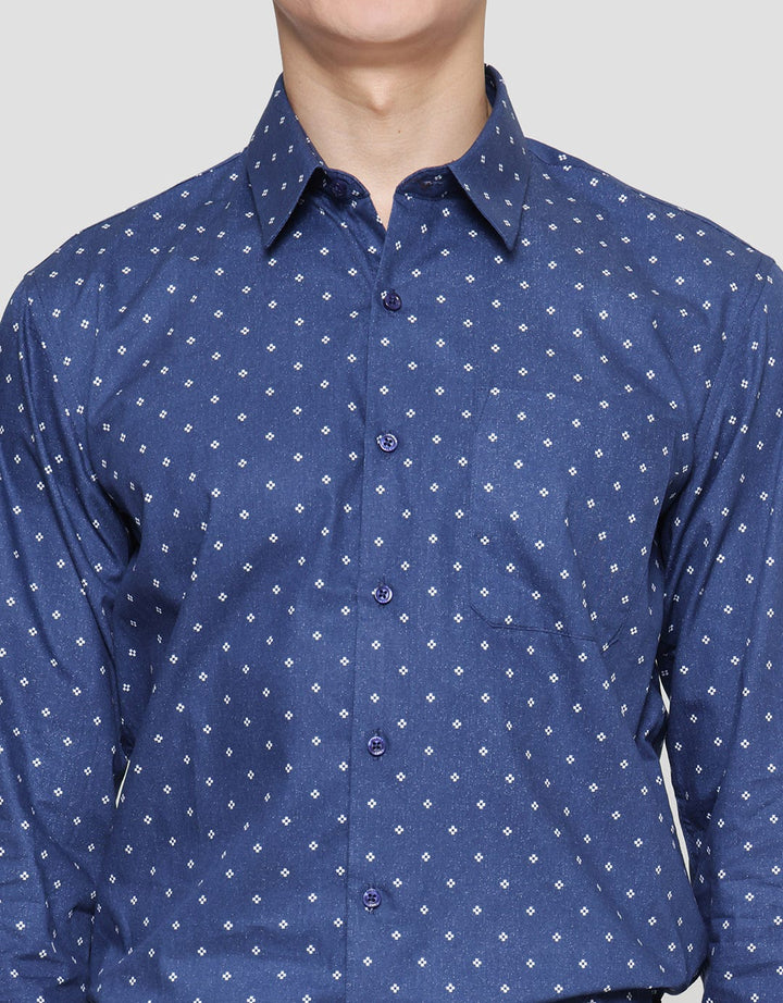 Stanley Adams Print Slim Fit Men's Long Sleeve Shirt