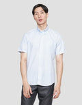 Stanley Adams Print Slim Fit Kemeja Lengan Pendek Pria