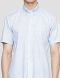Stanley Adams Print Slim Fit Kemeja Lengan Pendek Pria